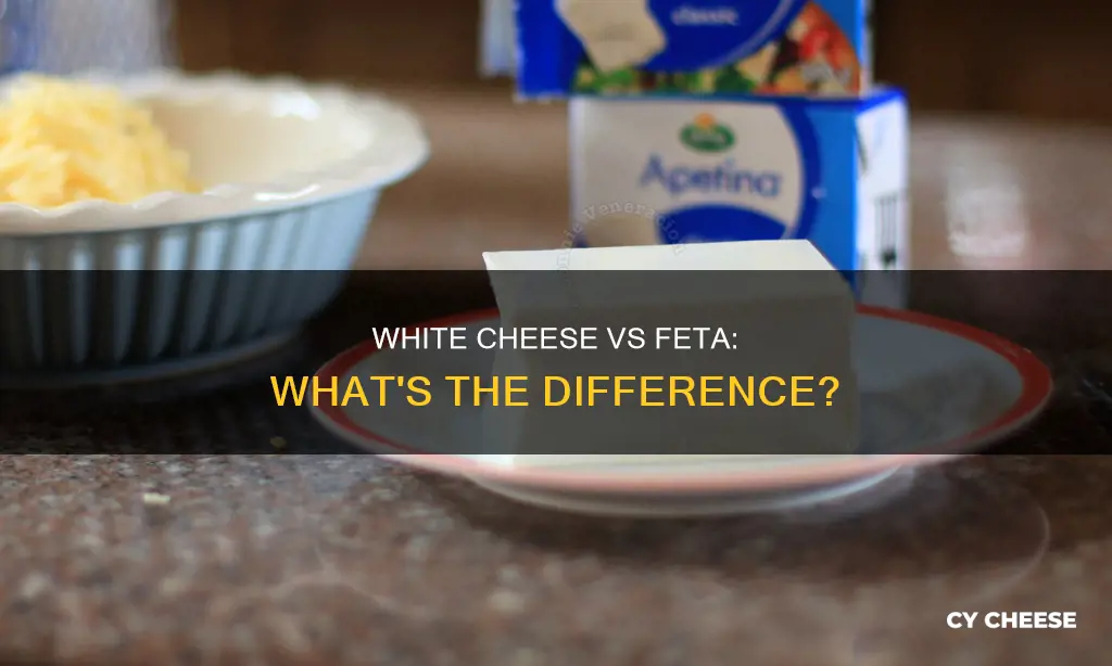 is white cheese and feta cheese the same