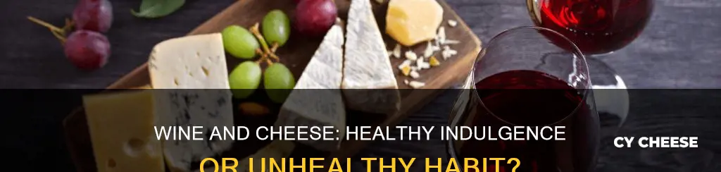 is wine and cheese healthy