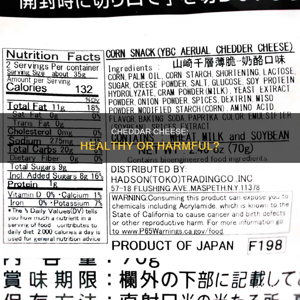 is yellow cheddar cheese bad for you