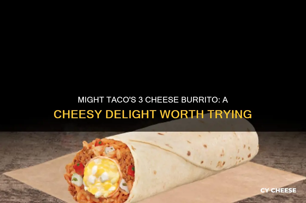 might taco 3 cheese burrito