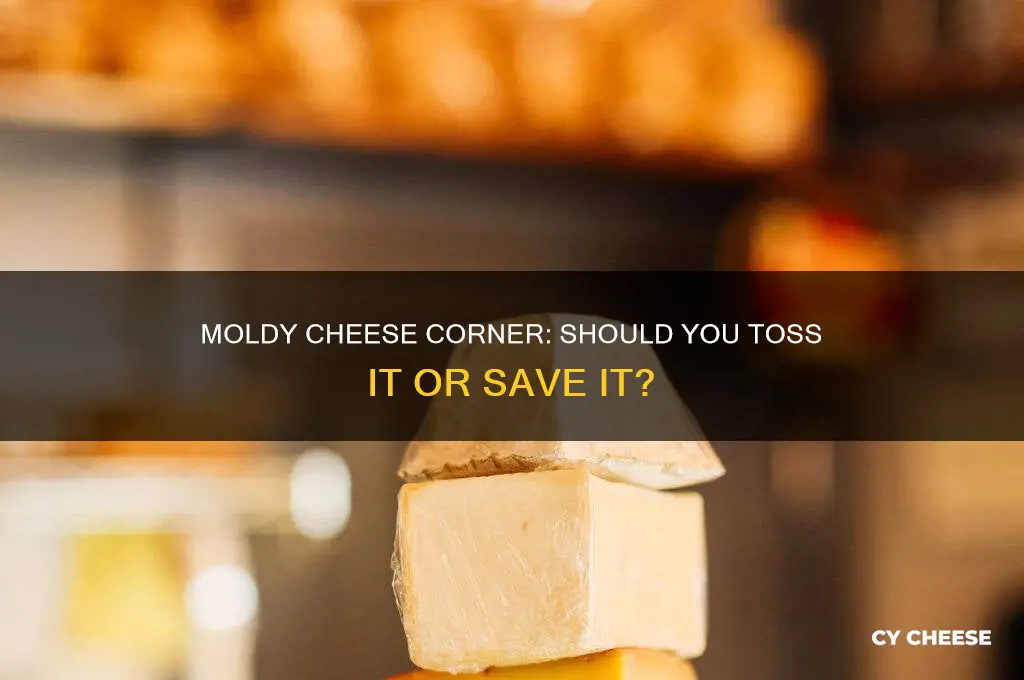 must cheese be thrown out if molded on corner