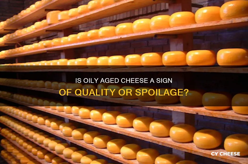 should aged cheese be oily