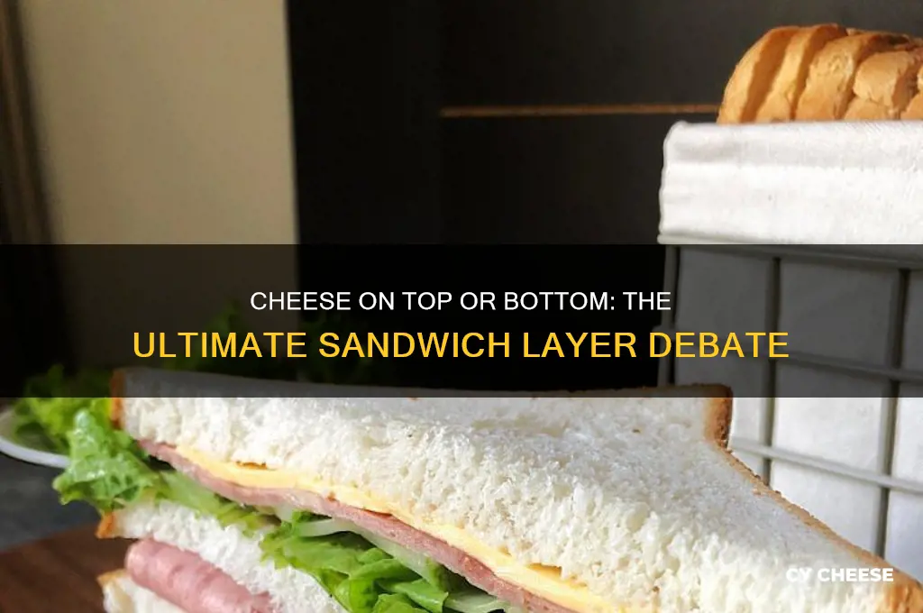 should cheese be on top of bottom eof a sandwich