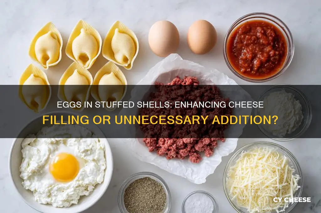 should i add eggs to the cheese in stuffed shells