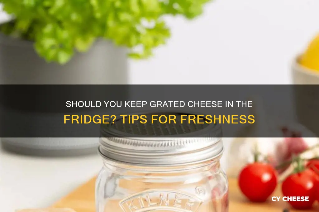 should i keep grated cheese in the fridge