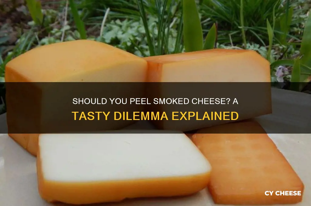 should i peel smoked cheese