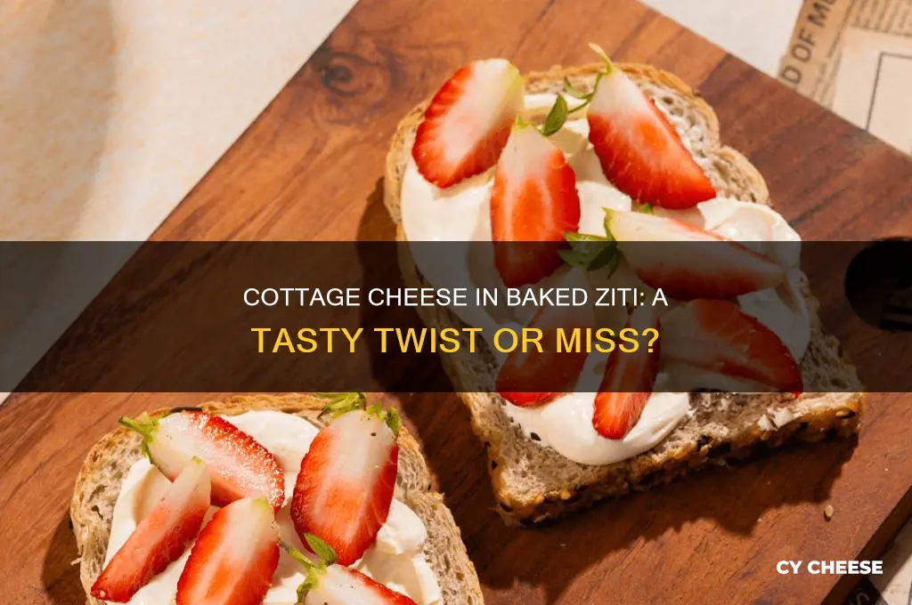 should i use cottage cheese in my baked ziti