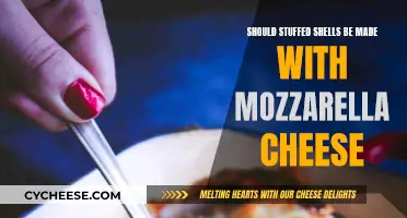 Mozzarella in Stuffed Shells: Yes or No?