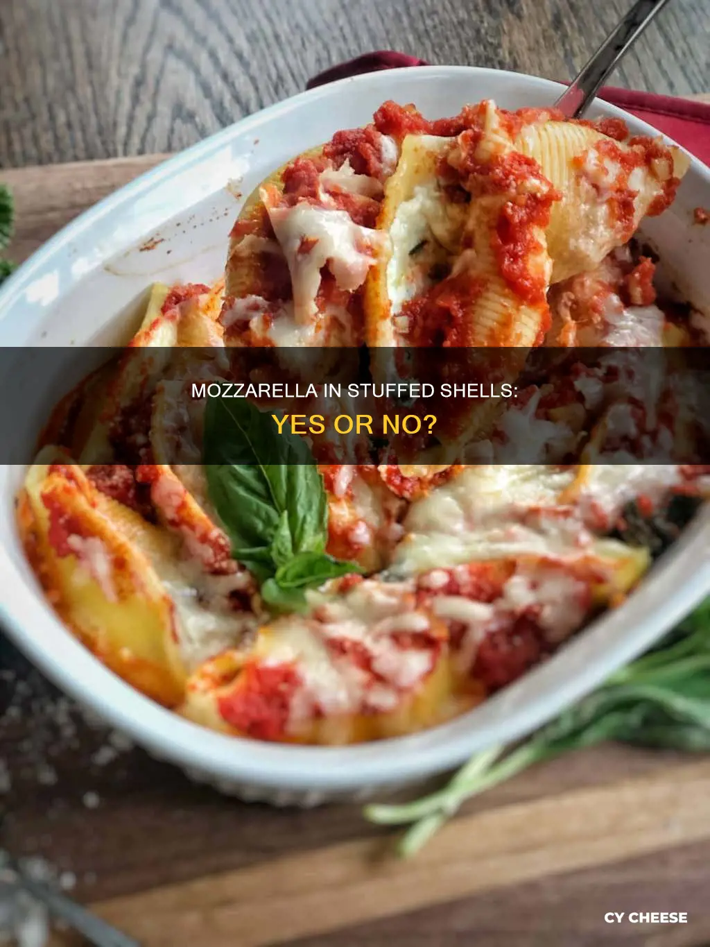 should stuffed shells be made with mozzarella cheese