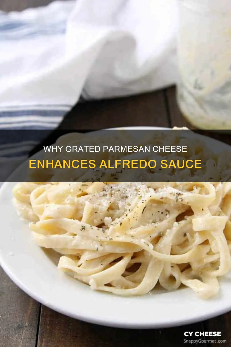 should you add grated parmesan cheese to alfredo sauce