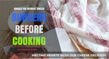 Thawing Cheeseburgers: To Defrost or Not?