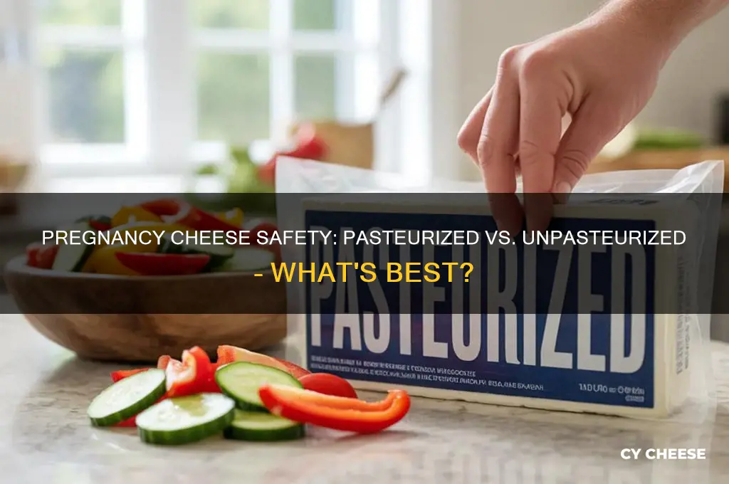 should you have pasteurized or unpasteurized cheese when pregnant