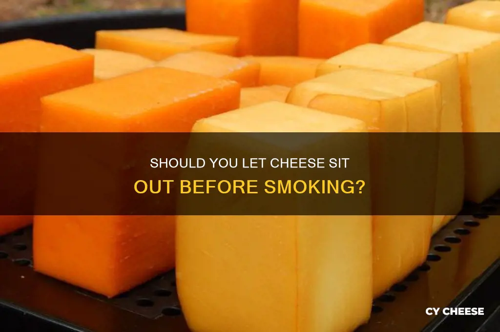 should you let cheese sit out before smoking