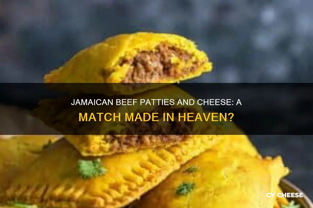 should you place cheese on jamaican beef patties
