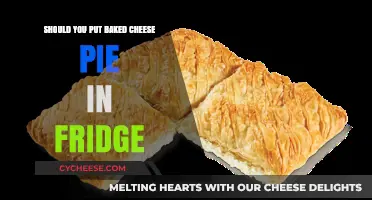 Storing Baked Cheese Pie: Fridge or Counter?