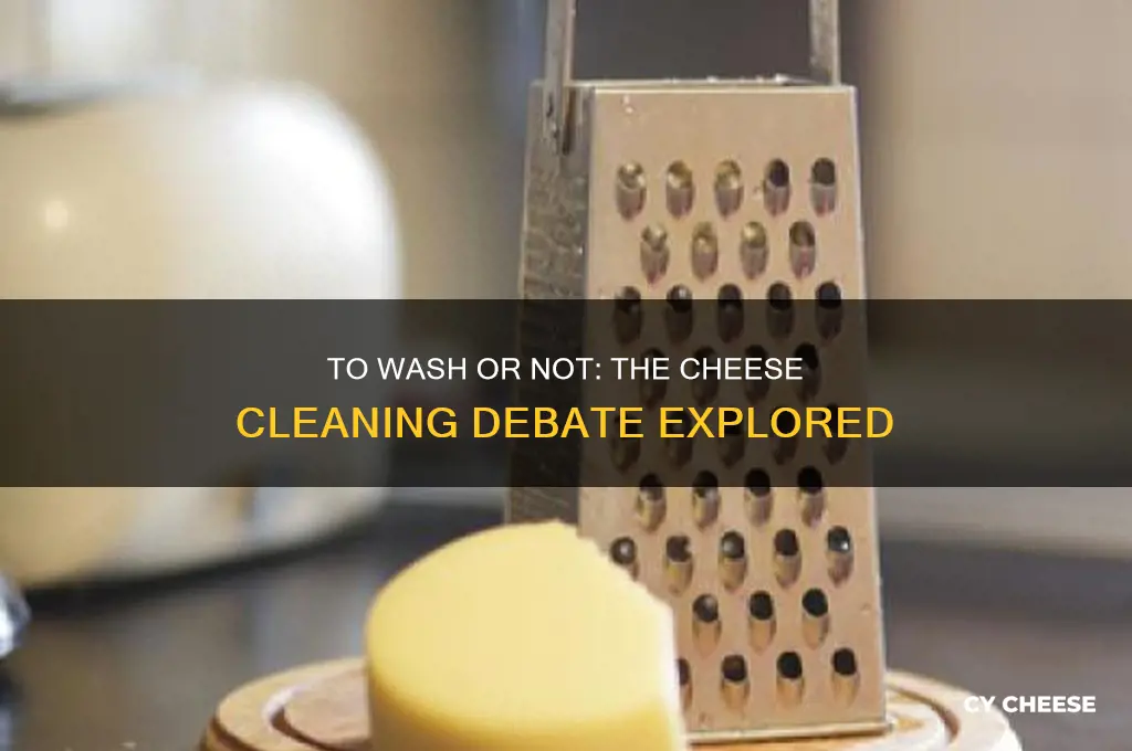 should you wash your cheese