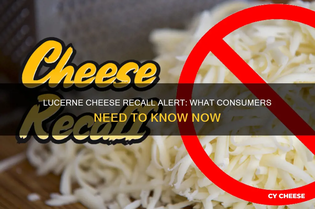 was lucerne cheese recalled
