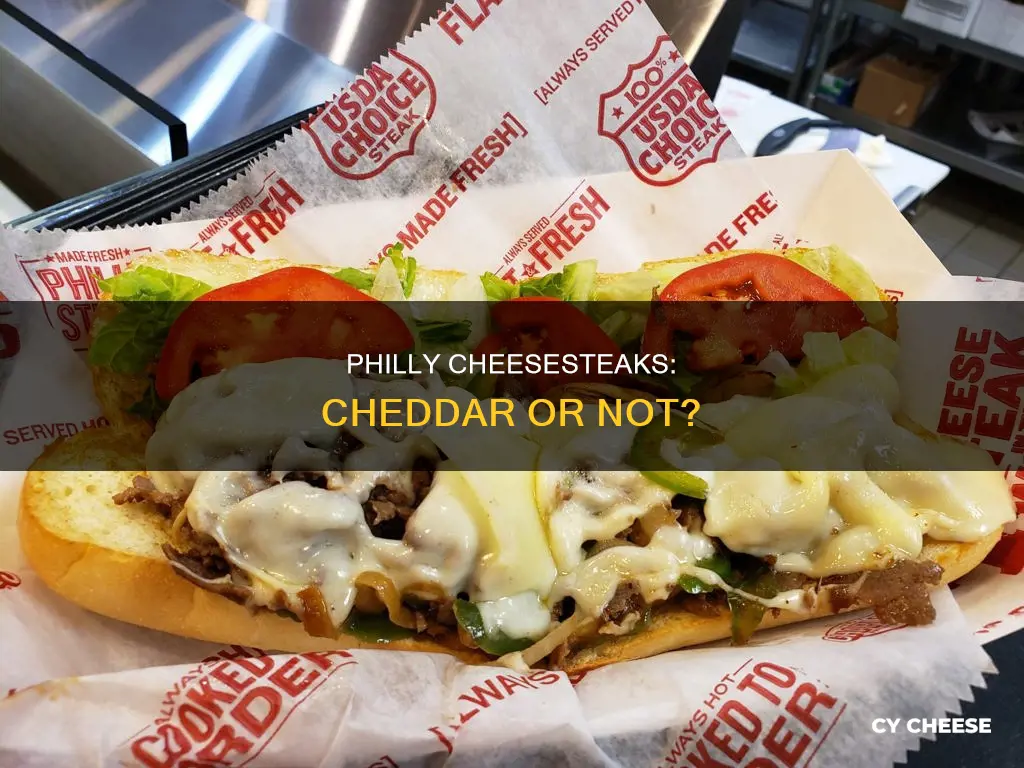 were philly cheesestakes ever made with cheddar cheese