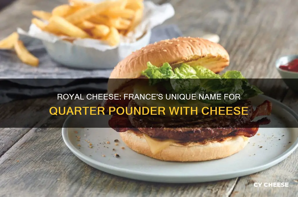 what a quarter pounder with cheese called in france