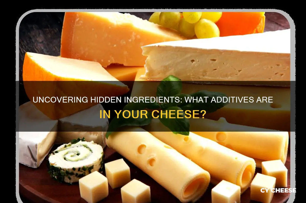 what additives are in cheese