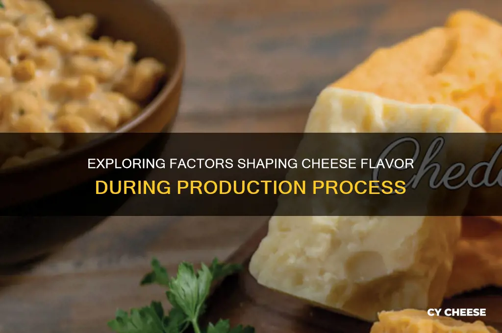 what affects the taste of cheese during prodcution