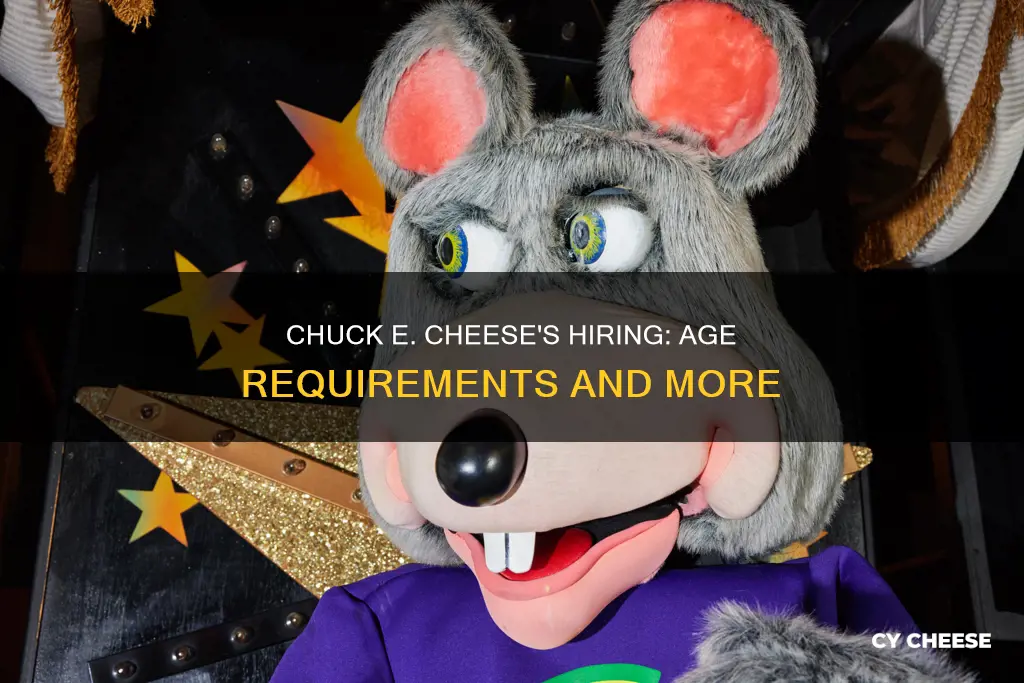 what age chuck e cheese hire