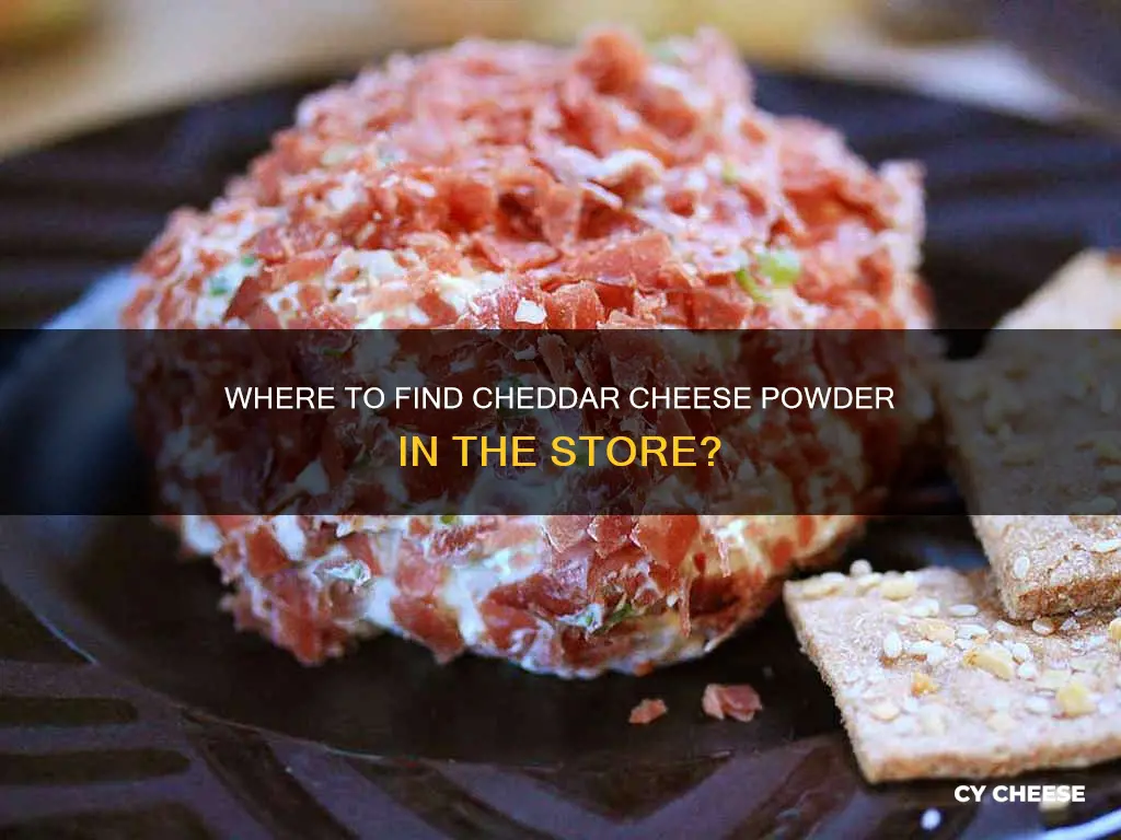 what aisle cheddar cheese powder