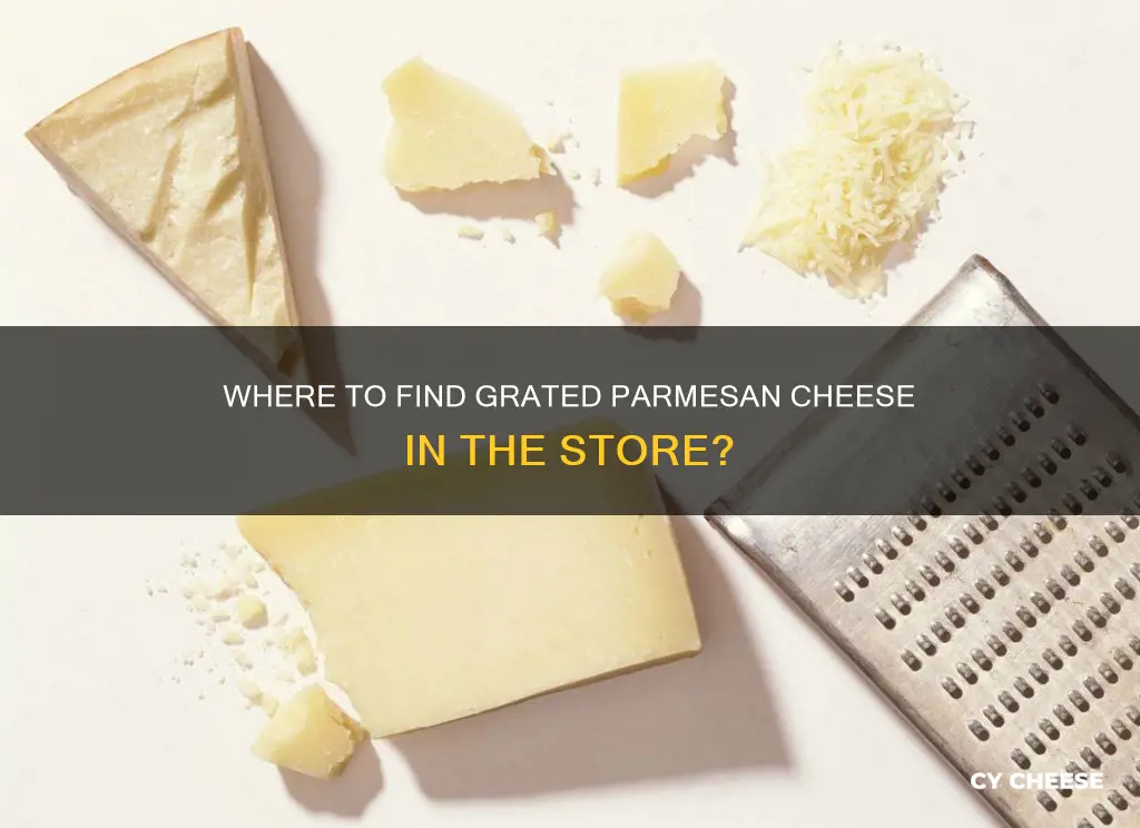 what aisle is grated parmesan cheese