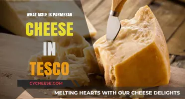 Parmesan Cheese: Aisle Location in Tesco