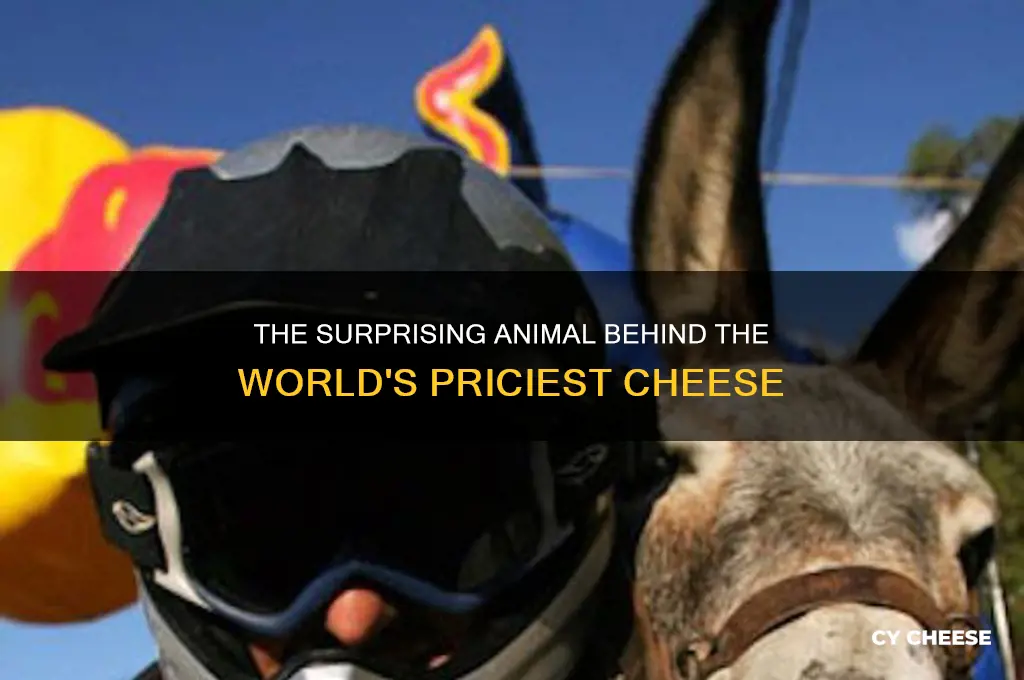 what animal does the most expensive cheese come from