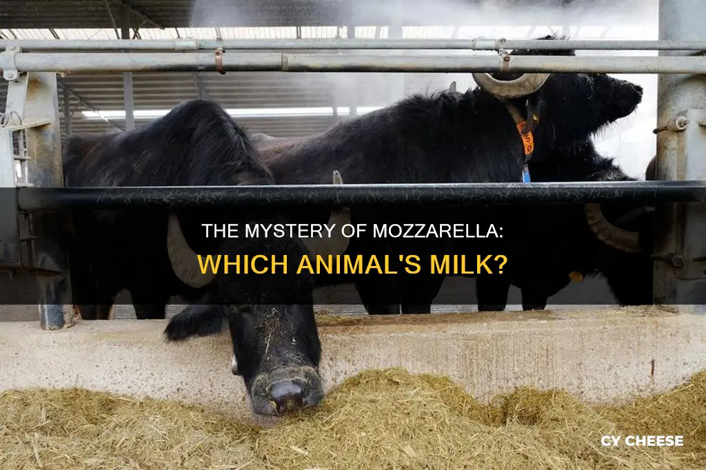 what animal is mozzarella cheese made from