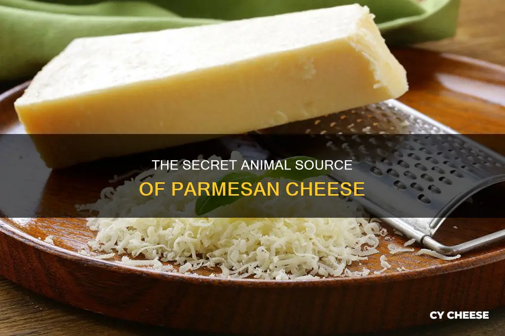 what animal is parmesan cheese made from