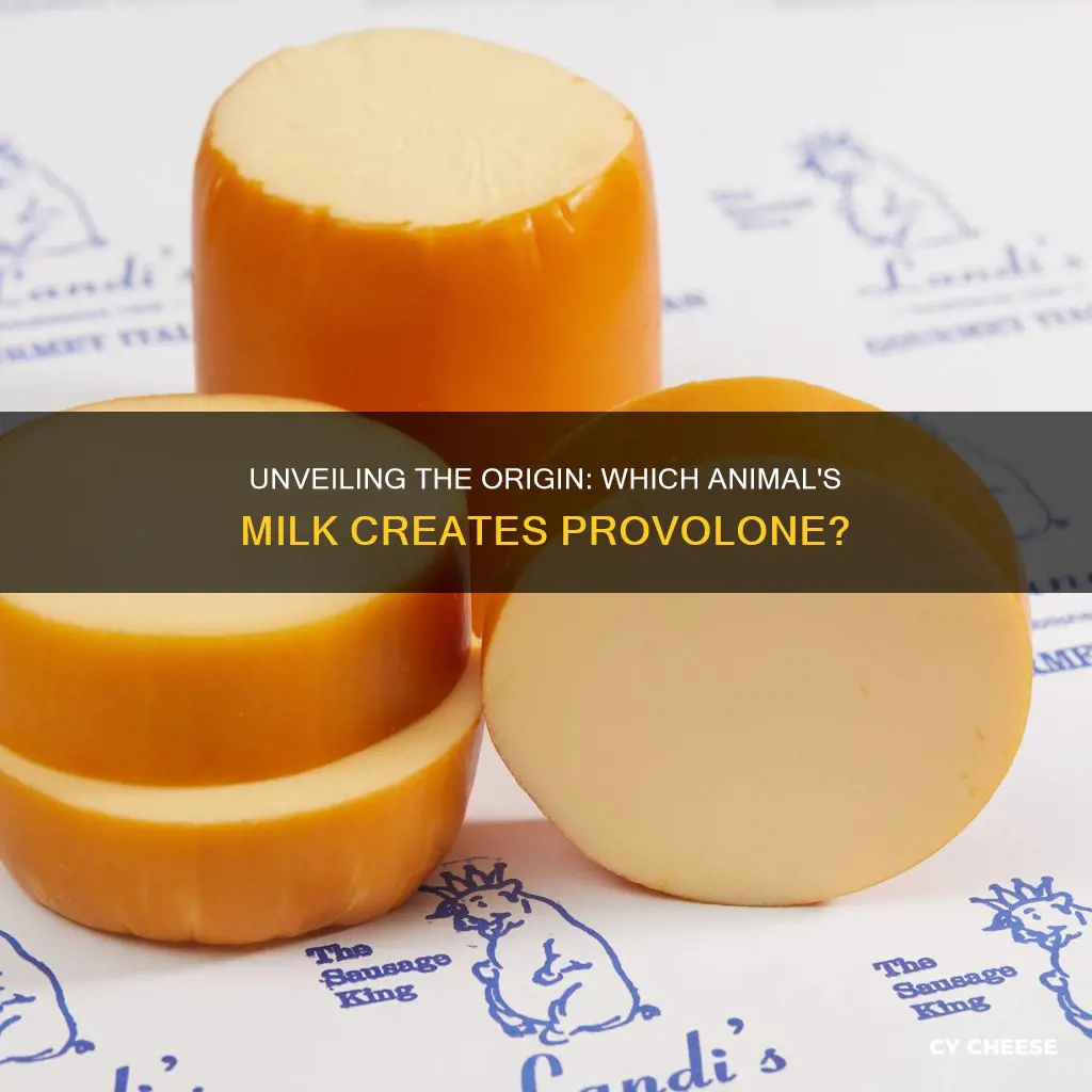 what animal is provolone cheese made from