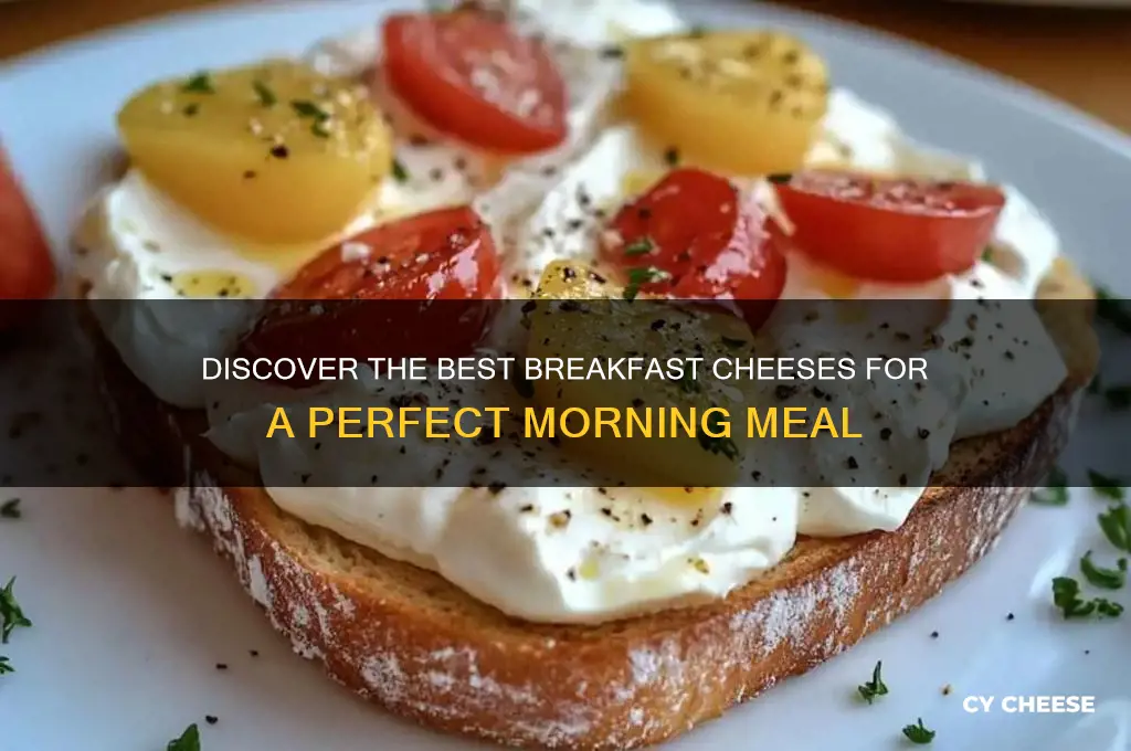 what are breakfast cheeses