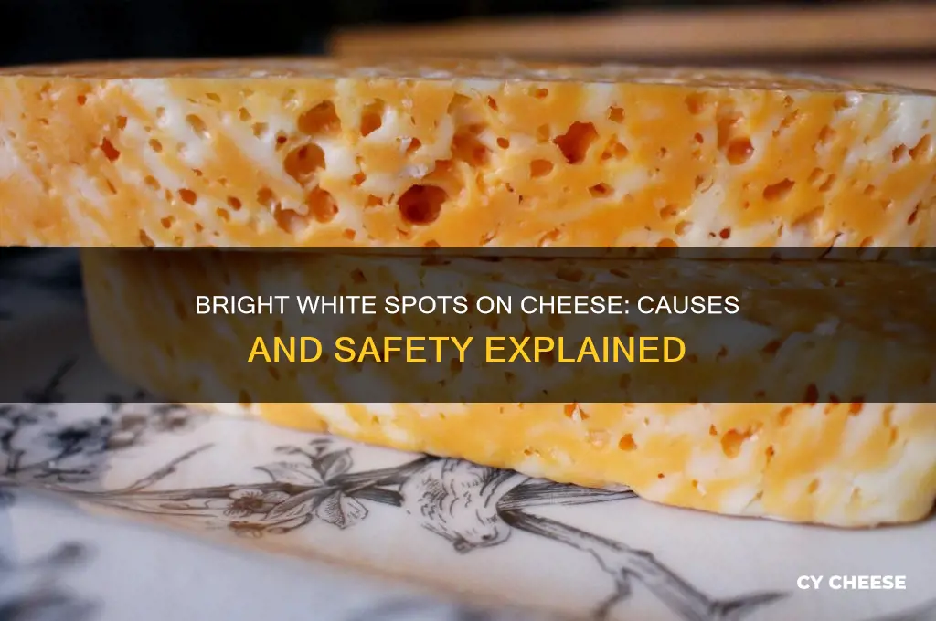 what are bright white spots on white cheese