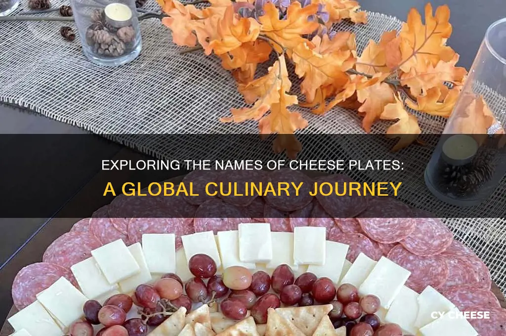 what are cheese plates called
