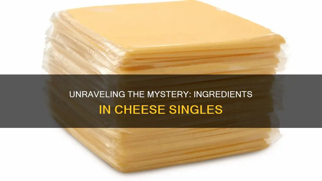 what are cheese singles made of