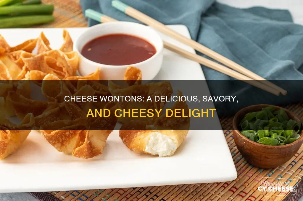 what are cheese wontons made of