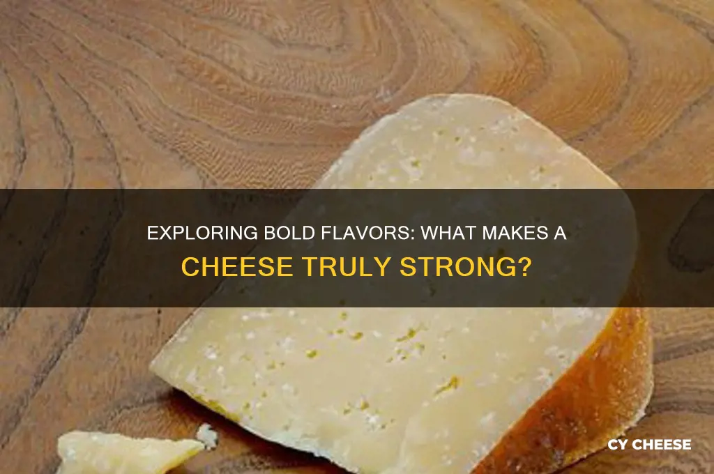 what are considered strong cheeses