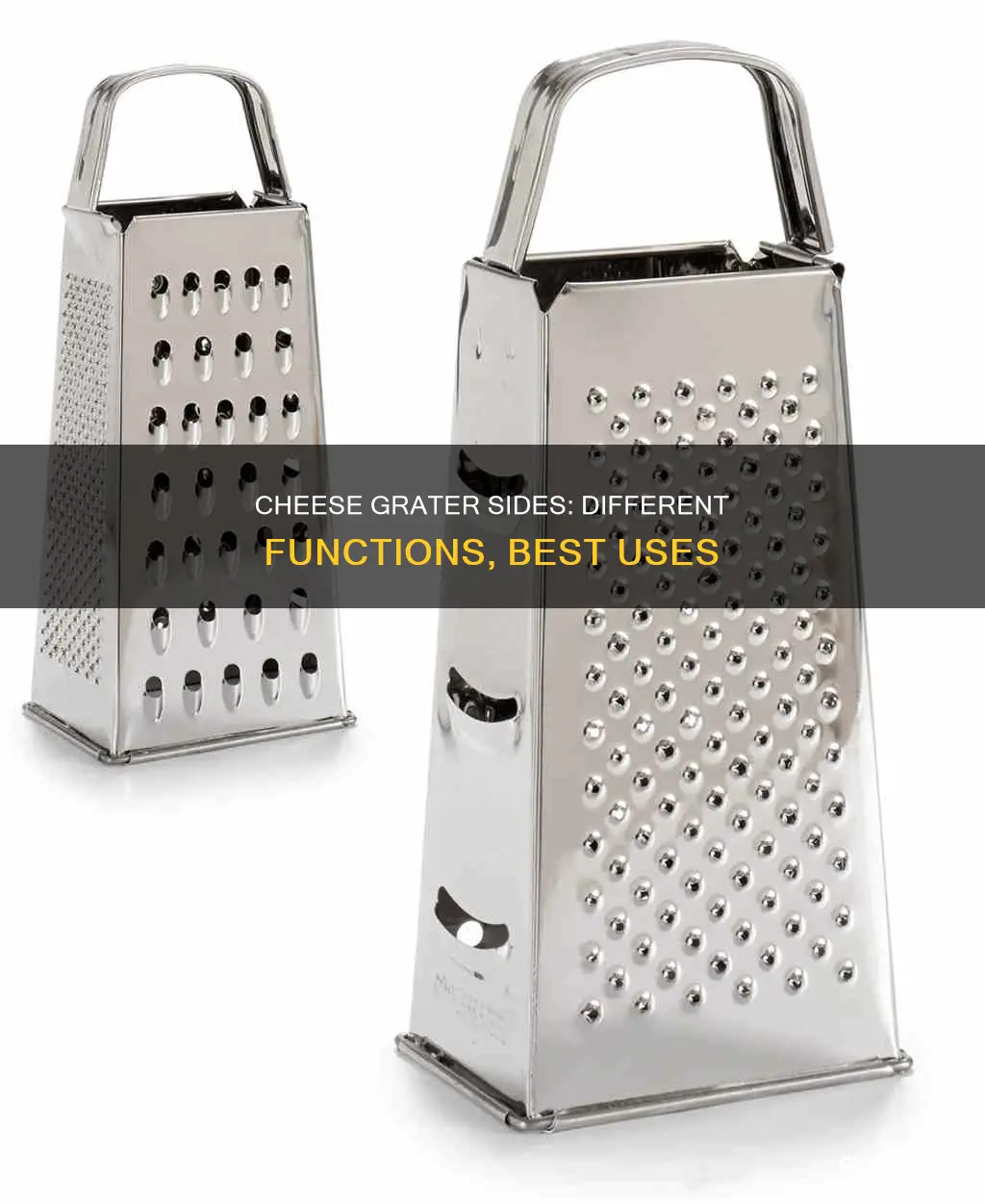 what are each side of a cheese grater used for