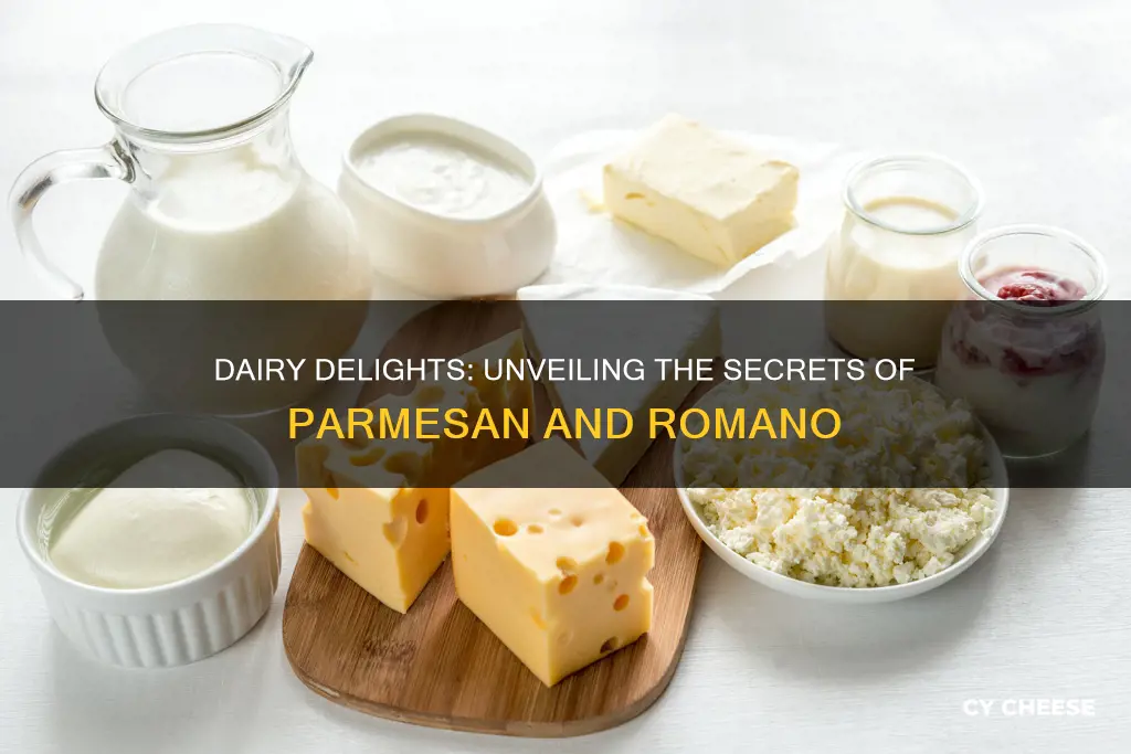 what are parmesan and romano cheese made from