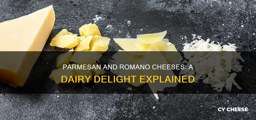 what are parmesan and romano cheese made from