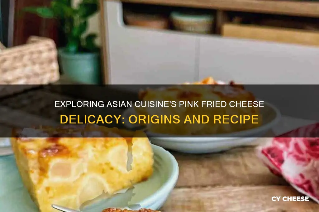 what are pink fried cheese in asian cuisine
