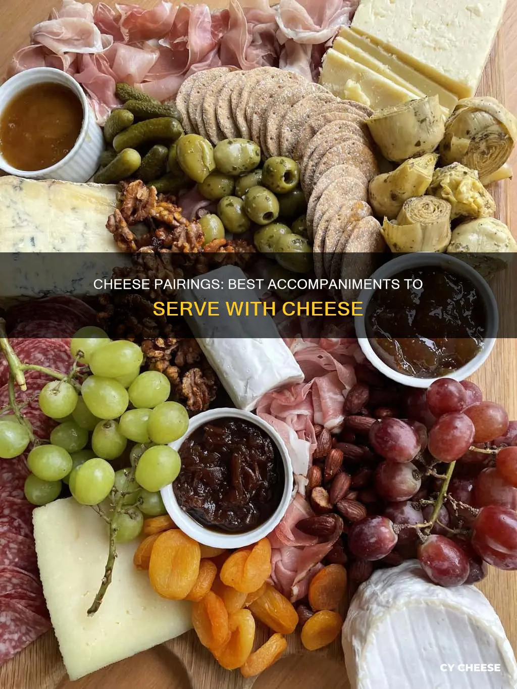 what are the accompaniments served with cheese