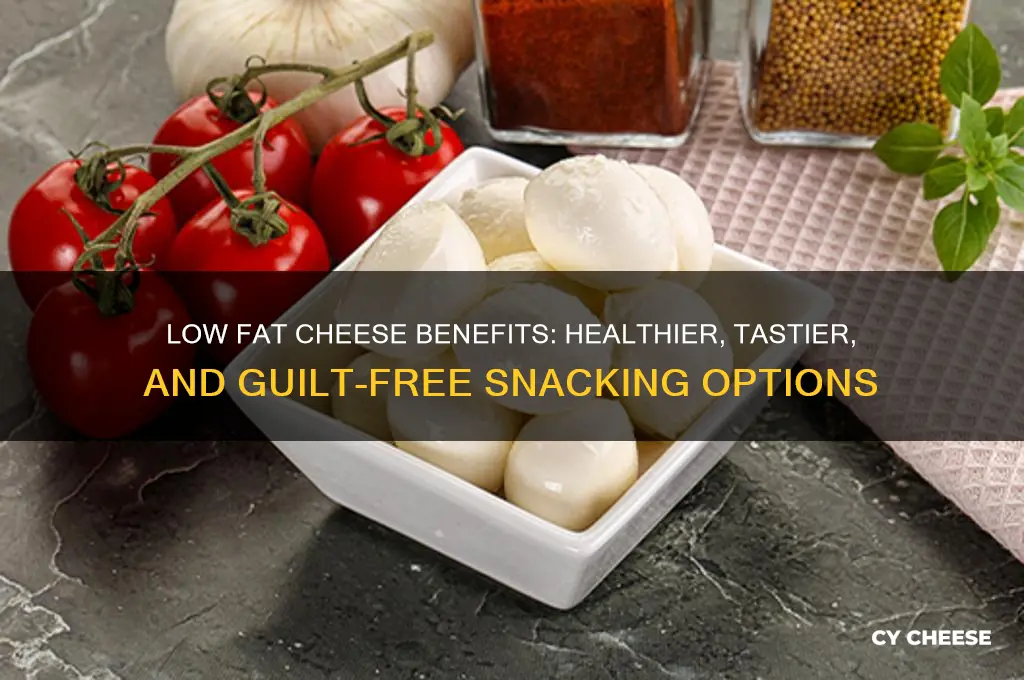 what are the benefits of low fat cheese