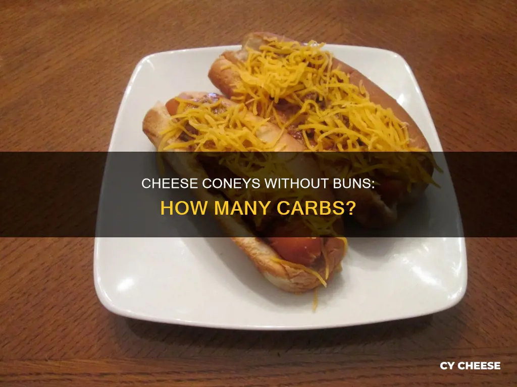 what are the carbs in 2 cheese coneys no bun