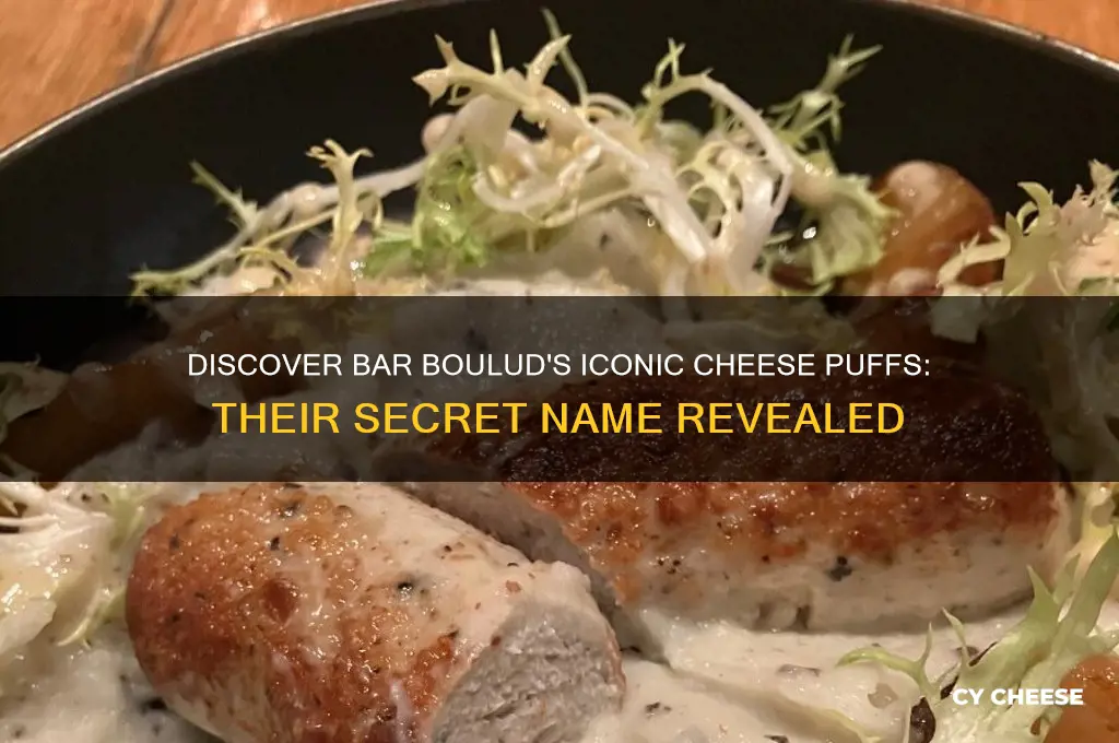 what are the cheese puffs at bar boulud called