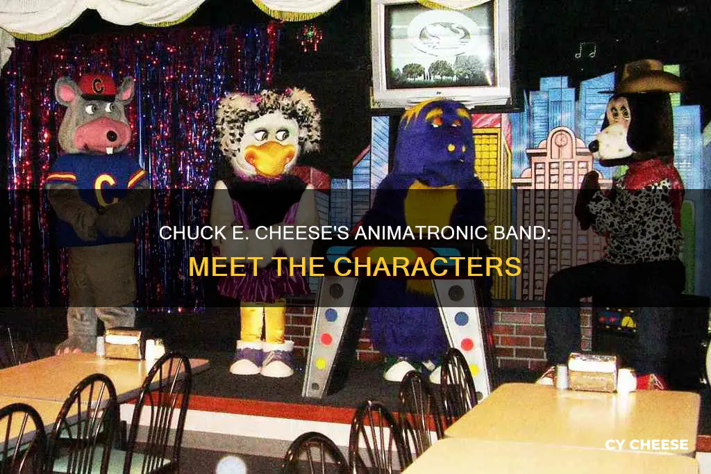 what are the chuck e cheese characters