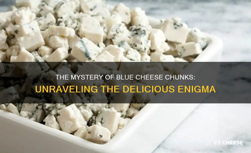 what are the chunks in blue cheese