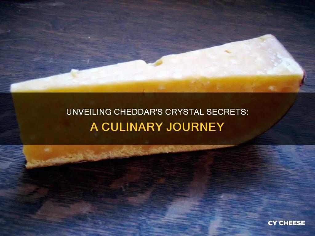 what are the crystals in aged cheddar cheese